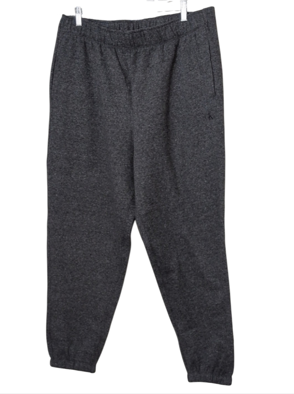 Mens Calvin Klein Charcoal Gray Knit Jogger Sweatpants, Size XL